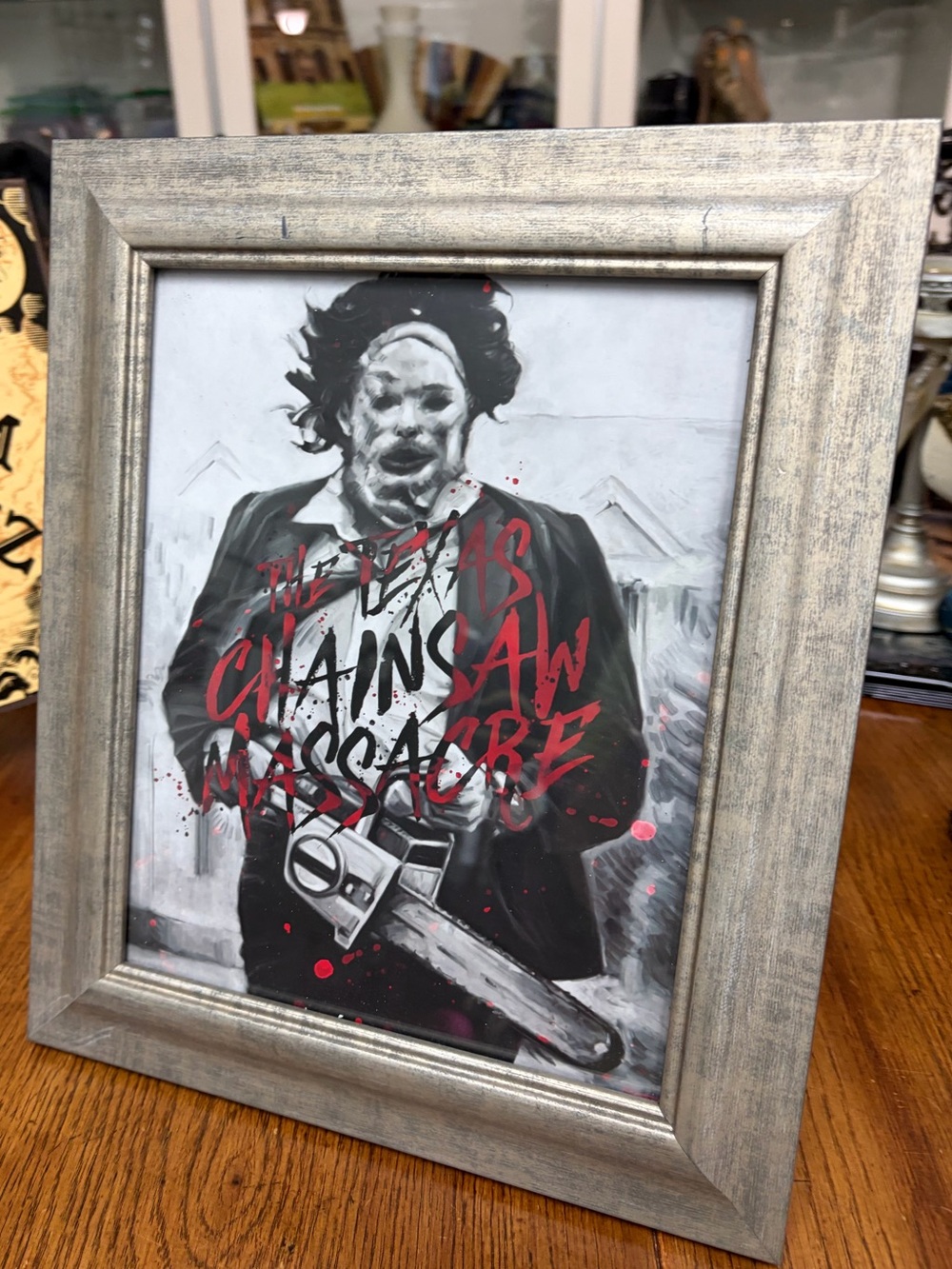 The Texas Chainsaw Massacre Leatherface Framed Horror Wall Art Halloween